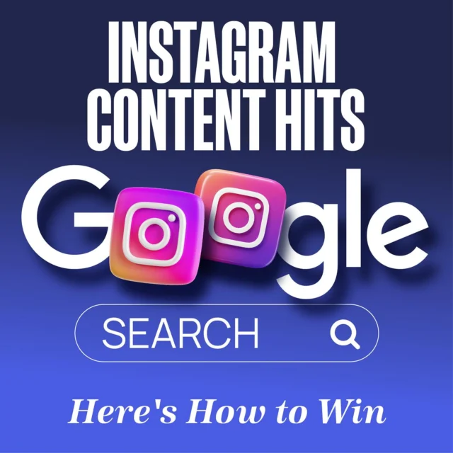 🚨 Most brands haven’t clocked it yet…
But Instagram just became your next big SEO channel. 👀

From 10th July, your posts can show up on Google -
yep, Reels, captions, hashtags and all.

📈 With 46% of Gen Z using social as their first search engine, this is huge for visibility.

Here’s the quick need-to-know:
✅ Posts = Google-searchable
✅ Captions + alt-text = SEO boosters
✅ Business accounts only

This isn’t just another update. It’s a total shift in how people discover your brand.

💡 Want to know how to make your content work harder on and off the app?

👉 Head to the blog - link in bio.

#SocialSEO #marketingtips #marketingnews #SEO #digitalmarketing2025 #contentstrategy #genz #genzmarketing #google
